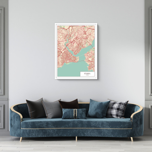 Descubre Estambul: Póster TECH colorido y personalizable