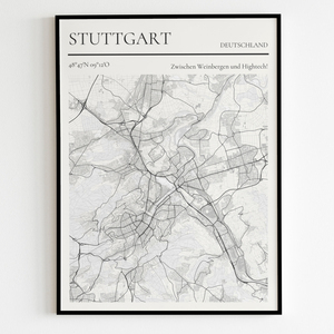Mapa personalizado de Stuttgart: "Entre viñedos y alta tecnología"