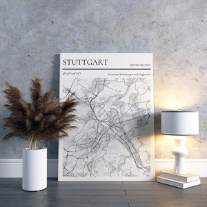 Mapa personalizado de Stuttgart: "Entre viñedos y alta tecnología"
