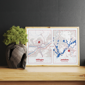 Personaliza tu mapa DOPPEL: Conecta dos lugares especiales