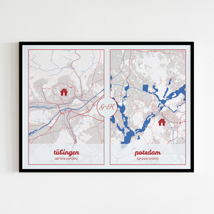 Personaliza tu mapa DOPPEL: Conecta dos lugares especiales