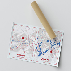 Personaliza tu mapa DOPPEL: Conecta dos lugares especiales