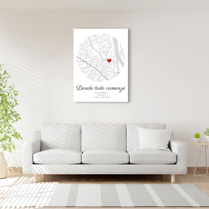 Crea tu mapa del amor: Personalizado para celebrar vuestra historia juntos