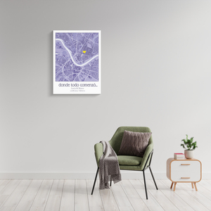 Mapa Personalizado: Celebra tu Lugar Especial con Detalles Únicos