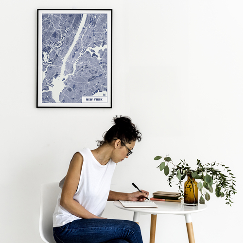 Crea tu póster de Nueva York estilo TECH: único y personalízalo tú mismo