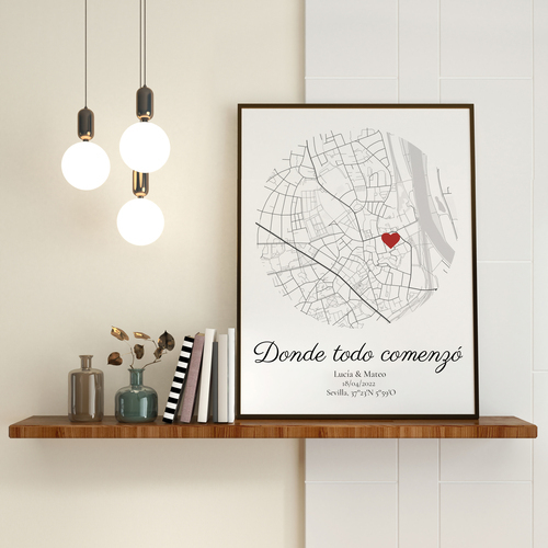 Crea tu mapa del amor: Personalizado para celebrar vuestra historia juntos